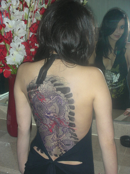 Dragon Tattoos For Women On Back