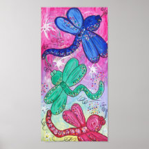 Dragonfly Artwork Canvas Prints