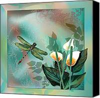 Dragonfly Artwork Canvas Prints