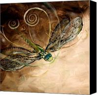 Dragonfly Artwork Canvas Prints