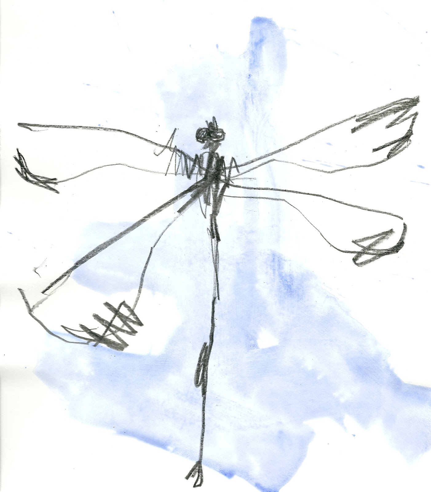 Dragonfly Drawing Template