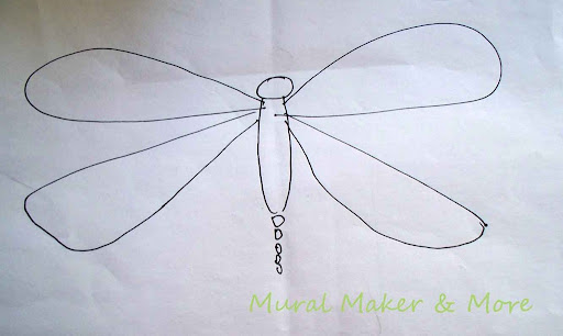 Dragonfly Drawing Template