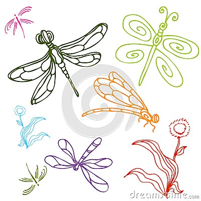 Dragonfly Drawings Designs