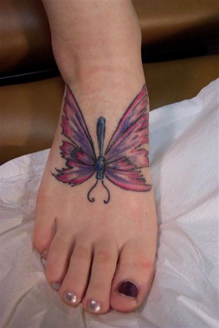 Dragonfly Tattoo Designs On Foot