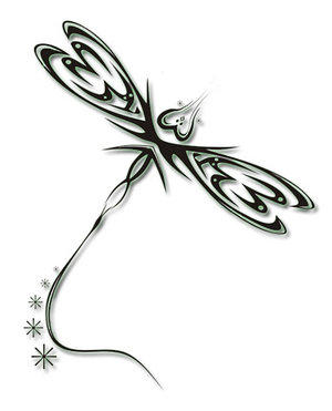 Dragonfly Tattoo Flash