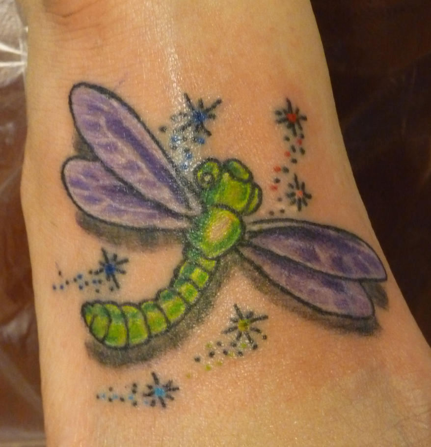 Dragonfly Tattoo Flash