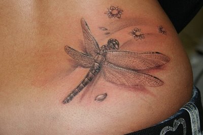 Dragonfly Tattoos For Women On Foot