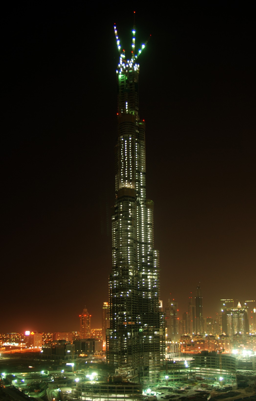 Dubai Buildings At Night