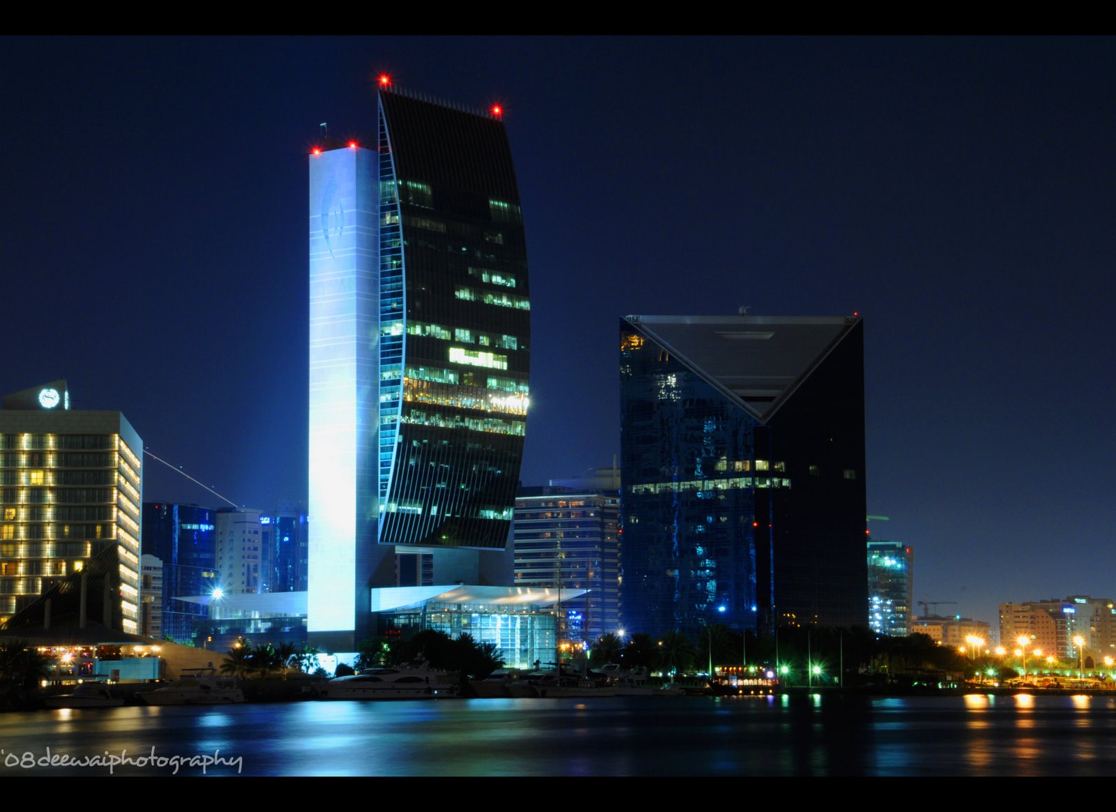 Dubai Buildings At Night