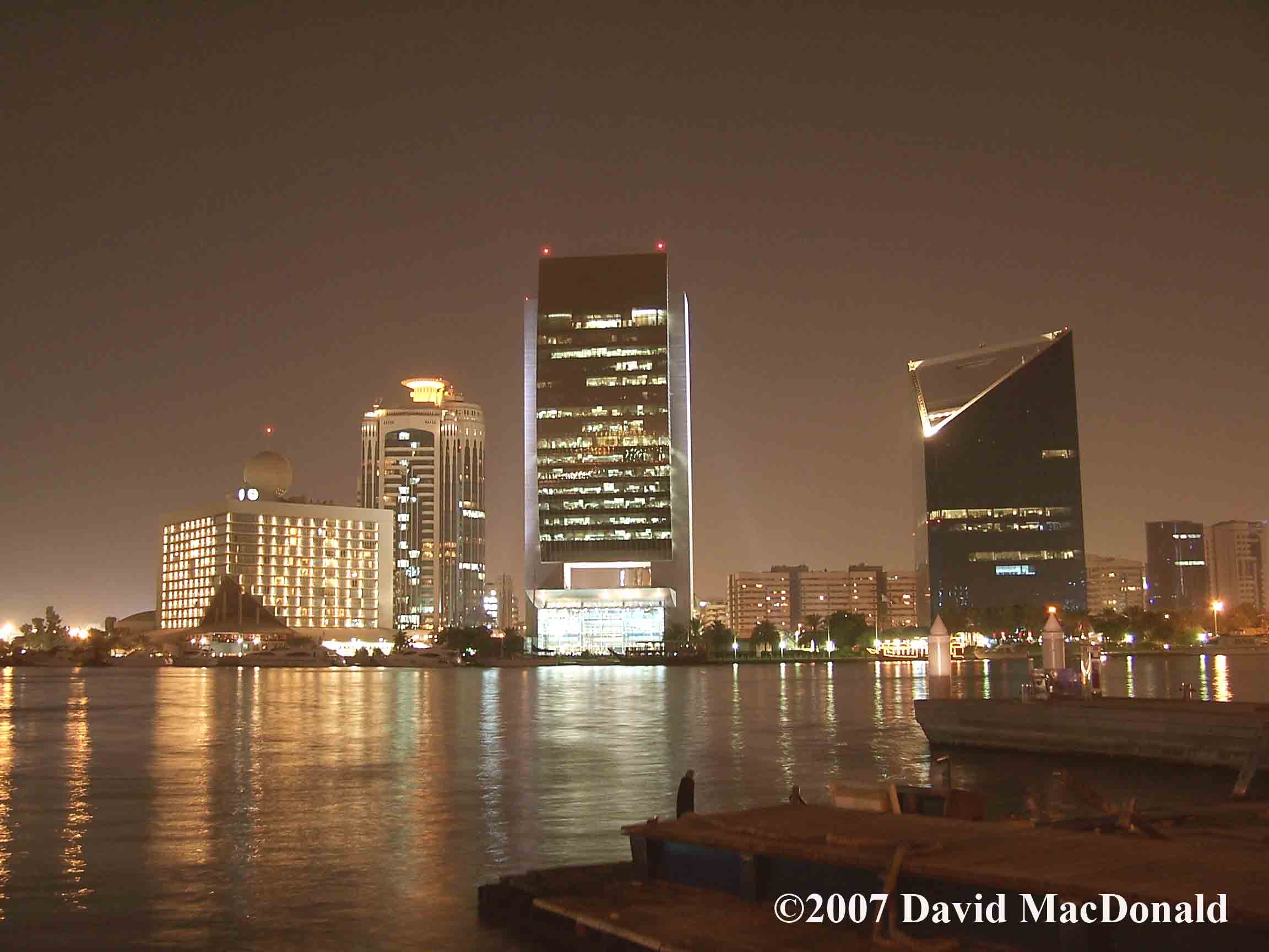 Dubai Buildings At Night