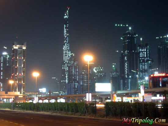 Dubai Buildings At Night