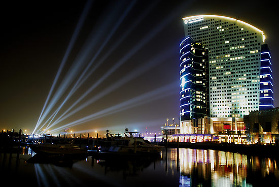 Dubai Buildings At Night