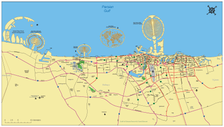 Dubai City Map