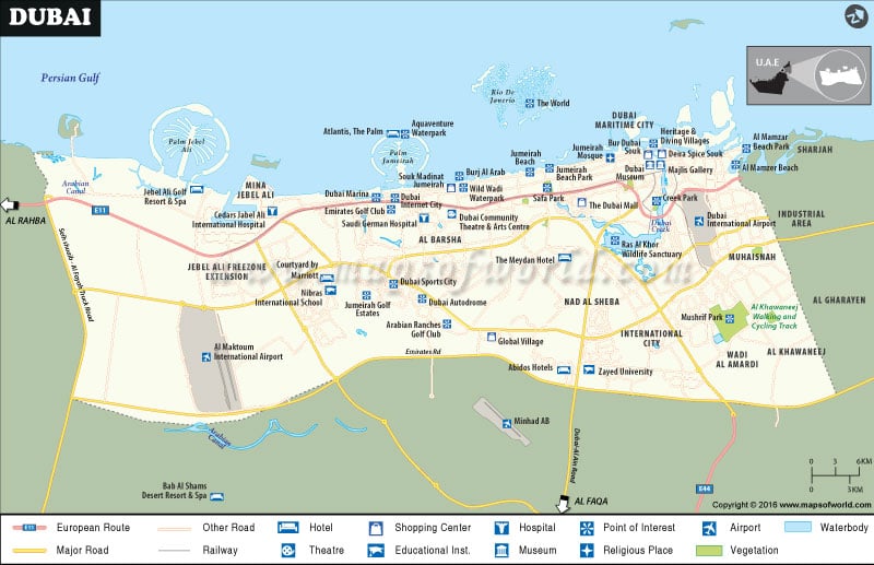 Dubai City Map Pdf