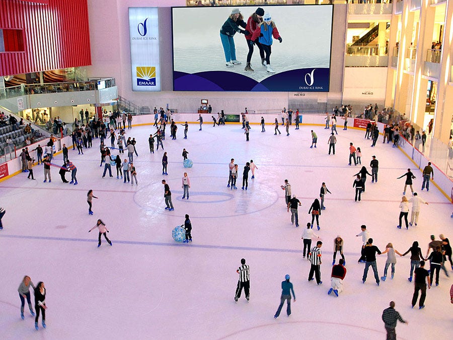 Dubai Mall Ice Rink Number