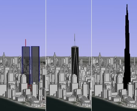 Dubai Tower Height Comparison