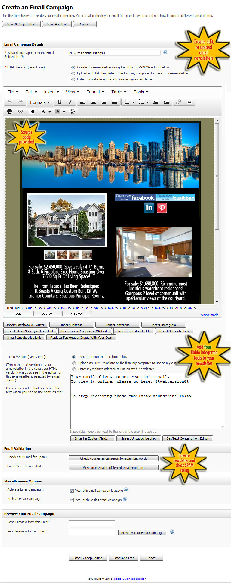 Email Newsletter Design Examples