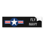 Fly Navy Bumper Sticker