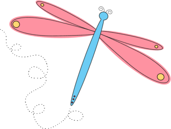 Free Cute Dragonfly Clipart