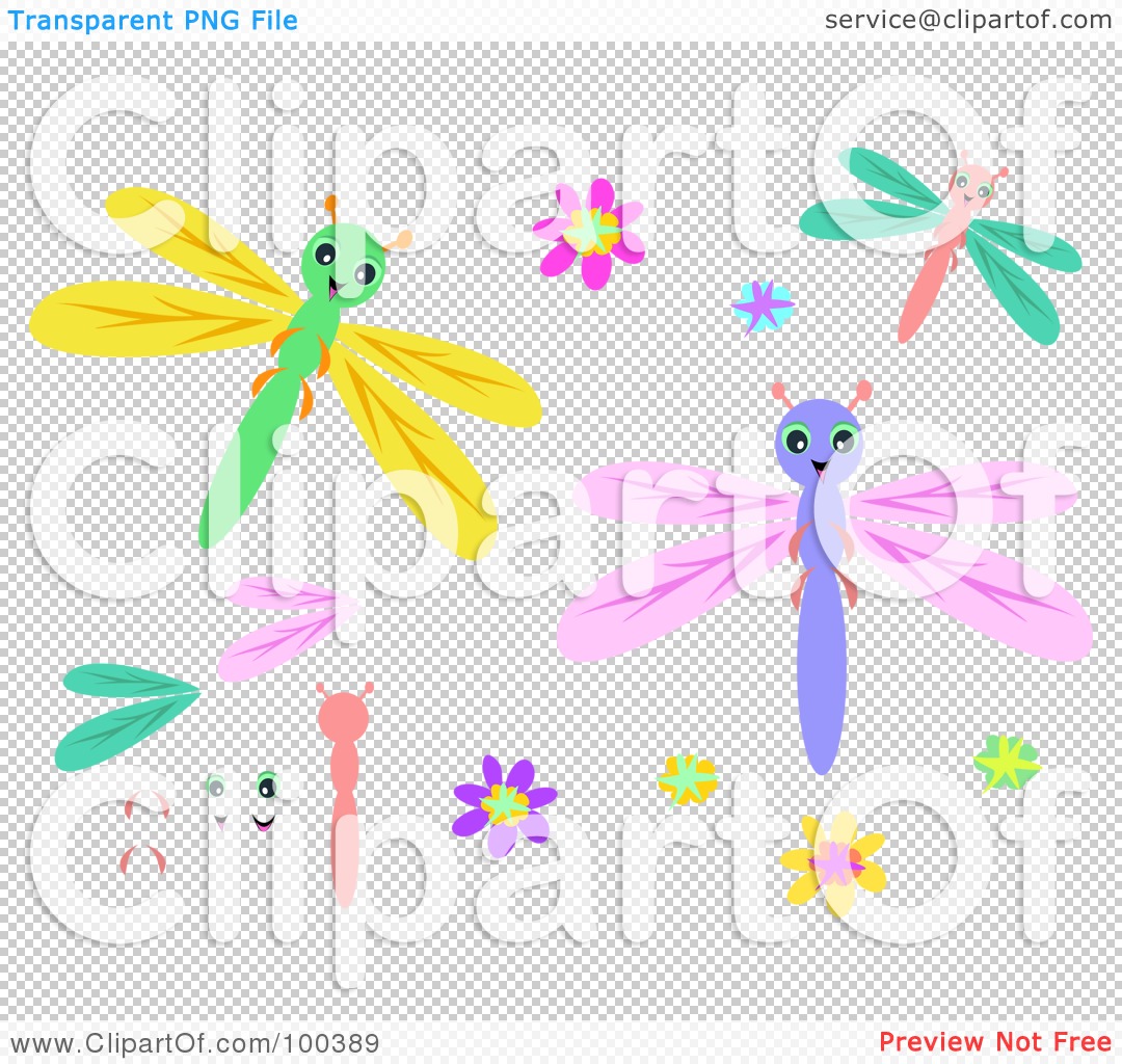 Free Cute Dragonfly Clipart