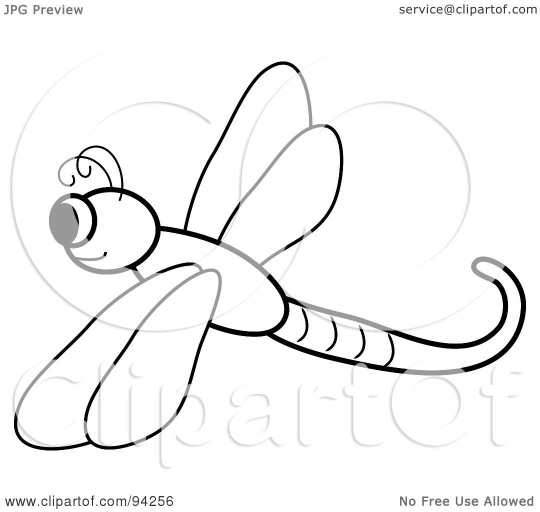 Free Cute Dragonfly Clipart