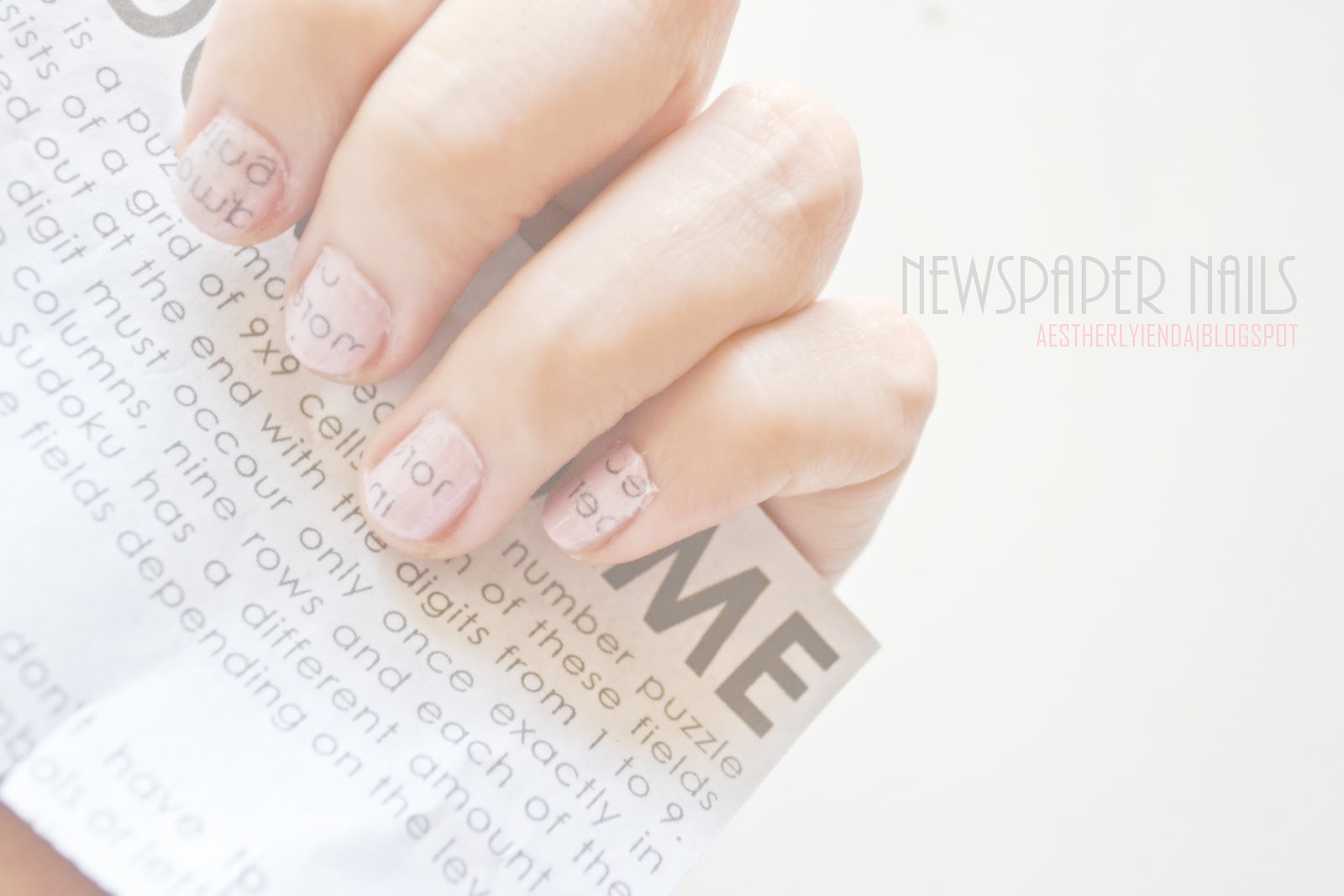 How To Do Newspaper Nails With Almond Extract