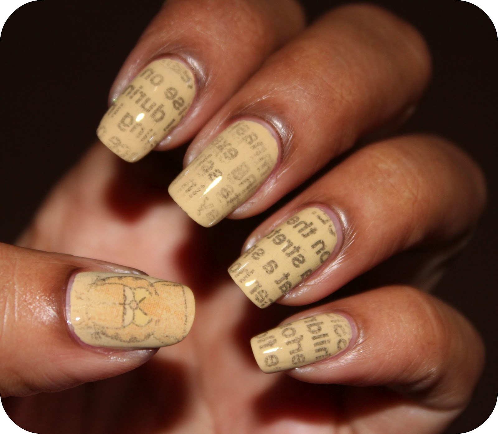 How To Do Newspaper Nails Without Newspaper