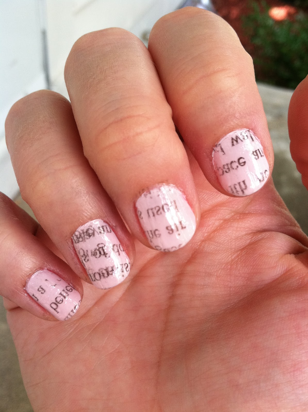 How To Make Newspaper Nails Darker