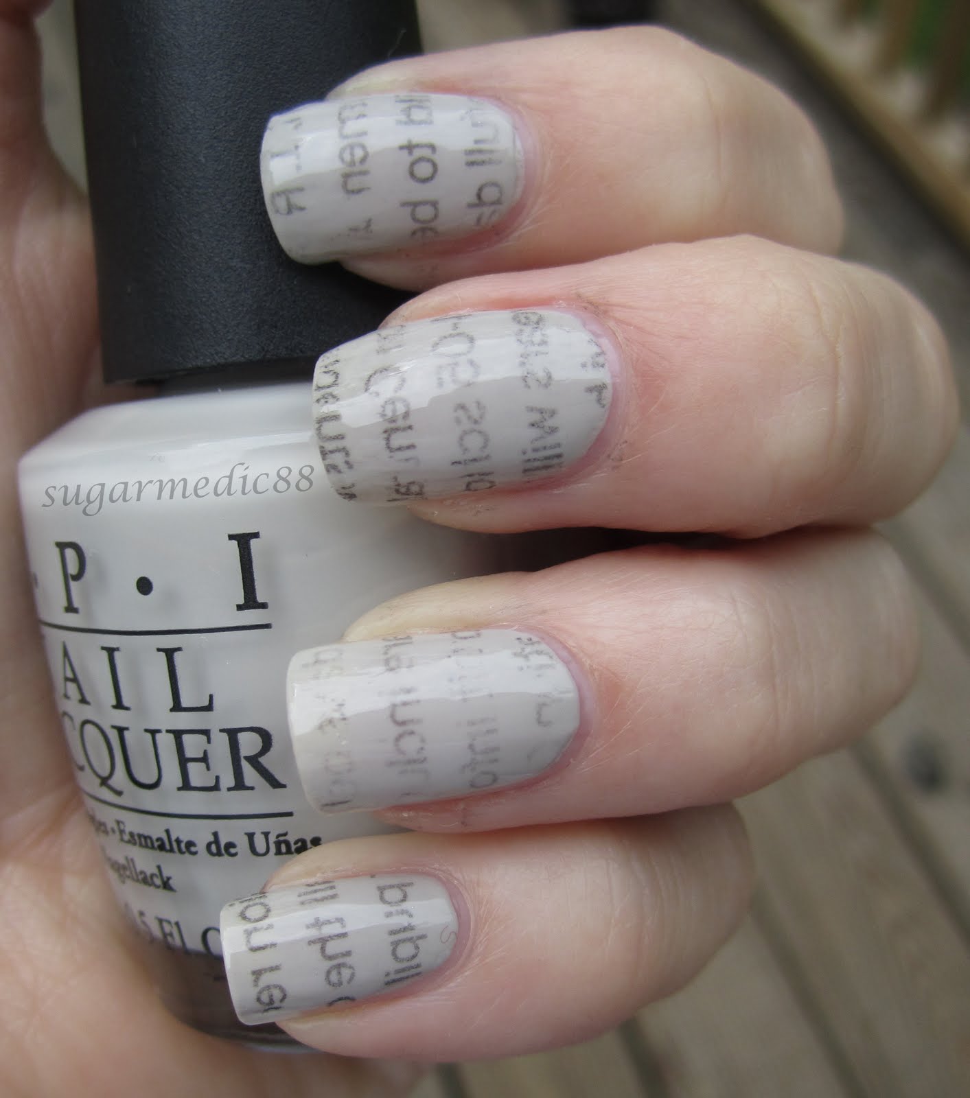 How To Make Newspaper Nails Without Rubbing Alcohol