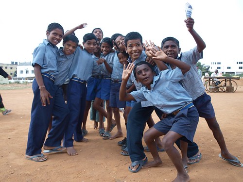 Indian Children Playing Outside