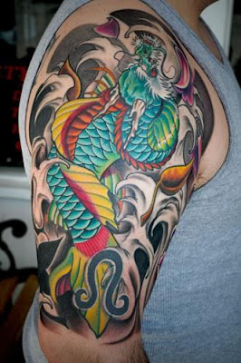 Japanese Dragon Tattoo Arm