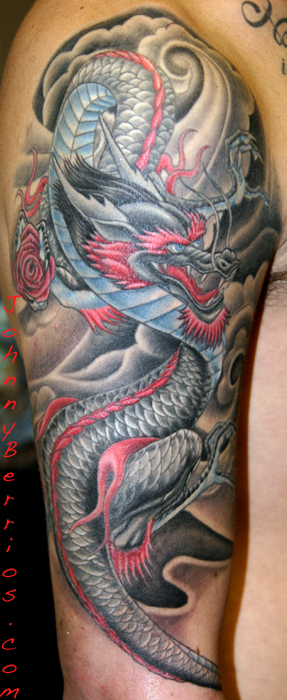 Japanese Dragon Tattoo Arm