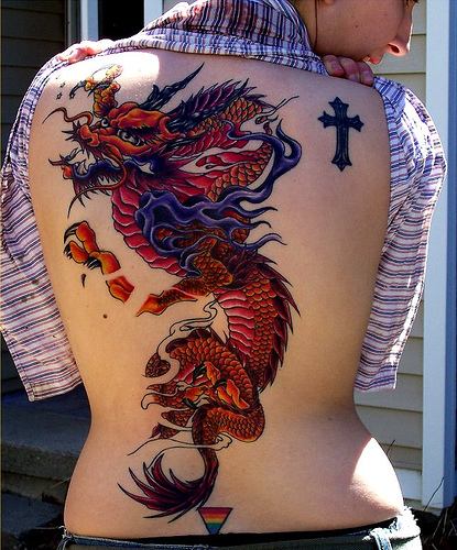 Japanese Dragon Tattoo Arm