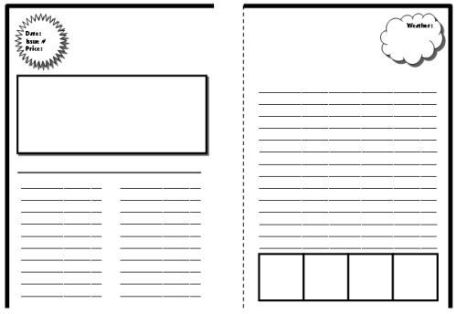 Kids Newspaper Template Free Printable