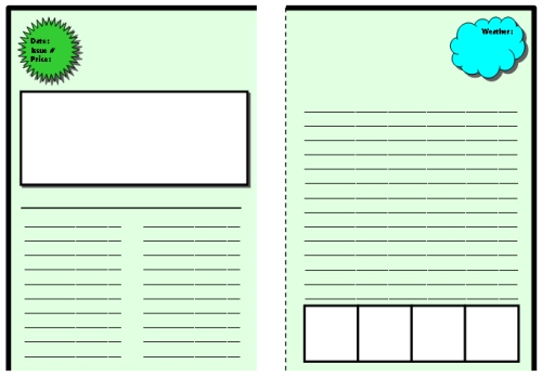 Kids Newspaper Template Free Printable