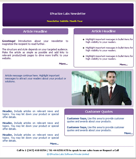 Newsletter Sample