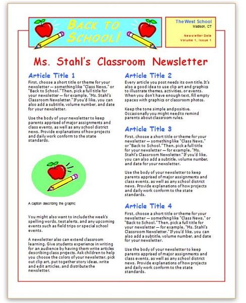 Newsletter Templates For Microsoft Word 2010