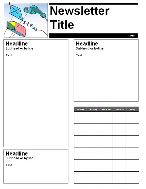 Newsletter Templates For Teachers