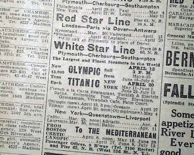 Newspaper Ads 1912