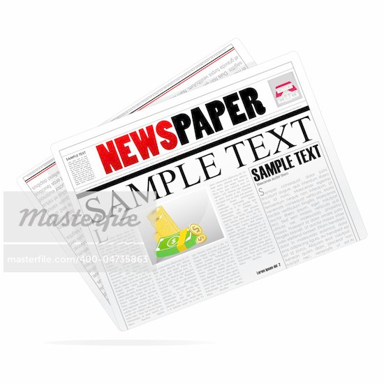 Newspaper Background Vector