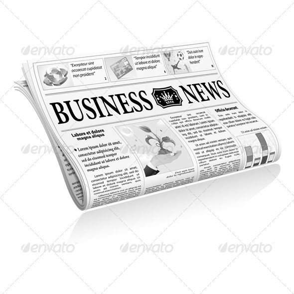 Newspaper Background Vector