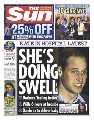 Newspaper Front Pages The Sun