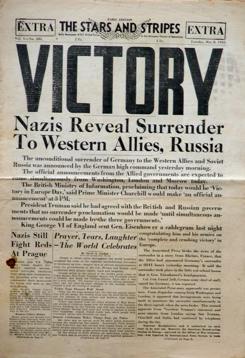 Newspaper Headlines From Ww2