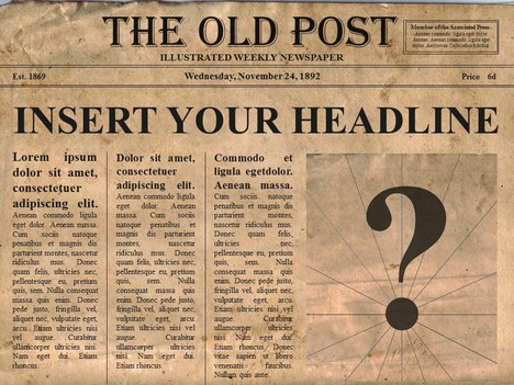 Newspaper Headlines Template