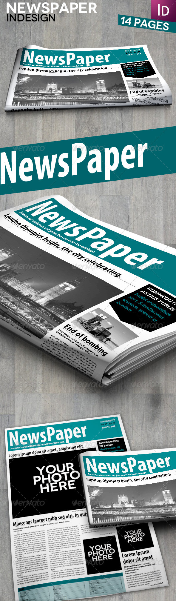 Newspaper Layout Template Indesign