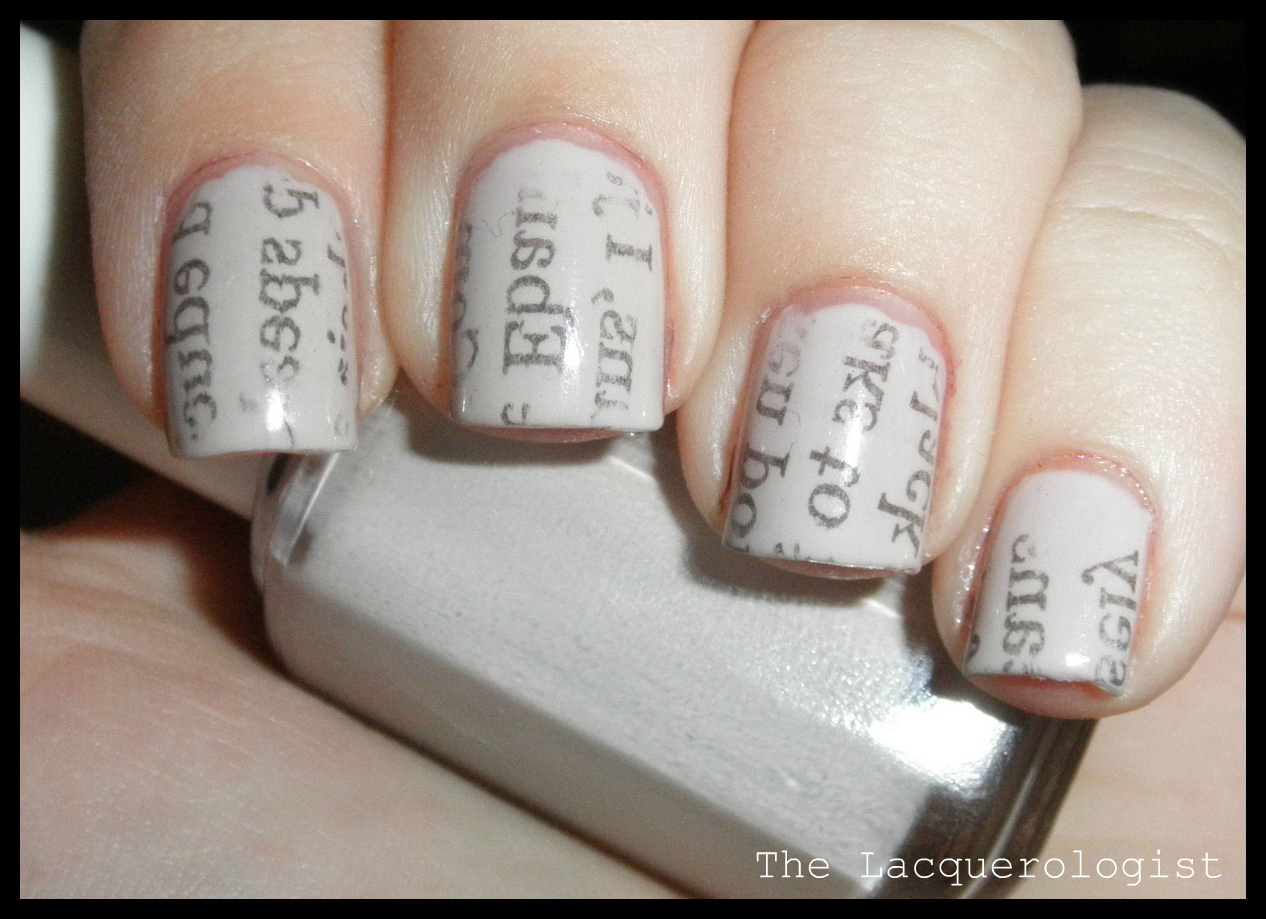 Newspaper Nails Pinterest