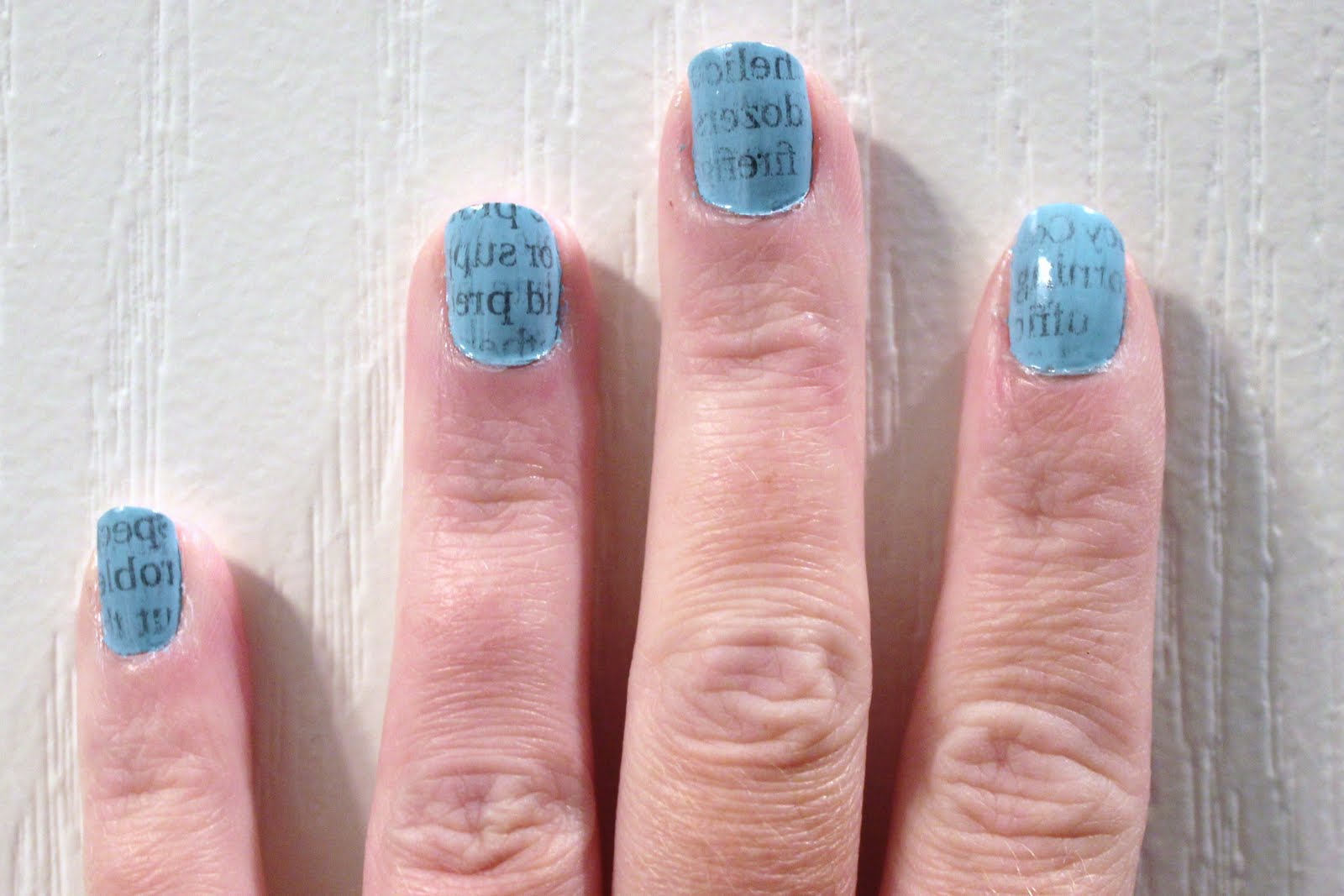 Newspaper Nails Pinterest