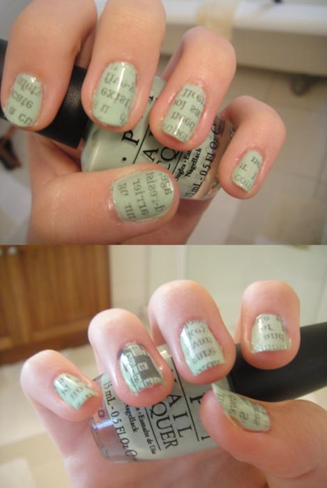 Newspaper Nails Pinterest