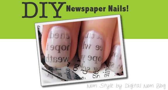 Newspaper Nails Pinterest