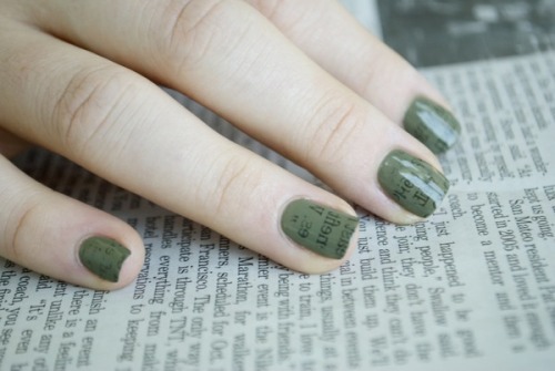 Newspaper Nails Tumblr